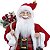 Papai Noel Decorativo 45cm C/Saco De Presente 1108006 Cromus - Imagem 2