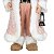 Papai Noel Decorativo 85cm Rosa e Branco 1Un Cromus - Imagem 3