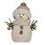 Boneco de Neve C/Cachecol Gorro E Pinha 34cm 1023775 Cromus - Imagem 1