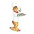 Cachorro Masterchef Em Resina C/ Forma 1Un 1202354 Cromus - Imagem 1