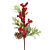 Galho Ramo de Natal Frutas Vermelhas 55cm Cromus - Imagem 1