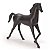 Escultura Cavalo em Metal Preto 25cm Mart 14480 - Imagem 1