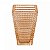 Vaso Maya De Vidro Ambar 27,5x16,5x12cm 61652 Wolff - Imagem 5