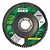 Disco Flap Nylon 1/2" P40  421Deerfos 115x22mm 4.5" x 7/8" - Imagem 1