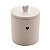 Potiche Heart Branco De Ceramica 10x15cm  8680 Lyor - Imagem 1