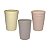 Copo Plástico Lines Bege De Bambu 300ml 2736 Lyor - Imagem 1