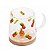 Caneca Abacaxi 330ml Borossilicato C/ Pires Bambu 5706 Lyor - Imagem 4