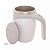 Caneca Mixer de Aço Inox C/ Tampa Branca 440ml 2899 Lyor - Imagem 2