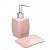 Kit Saboneteira Speck Rosa de Cerâmica C/2 Peças 220411 Lyor - Imagem 1