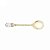 Colher de Café Zamac C/6 Crystal Dourado 11cm 3127 Lyor - Imagem 4