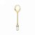 Colher de Café Zamac C/6 Crystal Dourado 11cm 3127 Lyor - Imagem 2