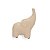 Escultura Elefante Bege12x9,5x5cm 18976-P Mart - Imagem 1