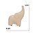 Escultura Elefante Bege12x9,5x5cm 18976-P Mart - Imagem 2