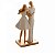 Escultura Decorativa Família Resina Branco 9x7x20cm 61436 Wolff - Imagem 3