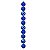 Bola Natalina 8cm Azul C/10PC  Mista Cromus - Imagem 3