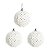 Bola Natalina 8cm PomPom C/6PC 1057481 Cromus - Imagem 1