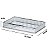Bandeja Prata Em Metal E Vidro G 4x35,5x22cm 19588 Mart - Imagem 3