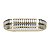 Bandeja Em Metal Dourado Espelhado 4x26x14,5cm 19582 Mart - Imagem 1