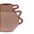Vaso Cerâmica Terroso 22x28x20cm 19282-P Mart - Imagem 3