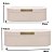 Caixa Organizadora Bege Em PU 19514-P 8,5x25x12cm Mart - Imagem 3