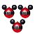 Bola Natalina 6cm Mickey C/6un 1718649 Cromus - Imagem 1