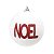 Bola Natalina 10cm Branca e Vermelho C/4 1043431 Cromus - Imagem 4