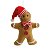 Mini Gingerbread C/Gorro 15cm 1055976 1Un Cromus - Imagem 1