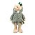 Urso Natalino Verde Xadrez C/ Casaco 40cm 1052168 Cromus - Imagem 1