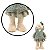 Urso Natalino Verde Xadrez C/ Casaco 40cm 1052168 Cromus - Imagem 4