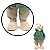 Urso Natalino Verde Xadrez C/ Casaco 40cm 1052167 Cromus - Imagem 3