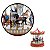 Carrosel Natalino Vermelho 23,5cm 1113935 C/Movimento Cromus - Imagem 4