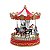 Carrosel Natalino Vermelho 23,5cm 1113935 C/Movimento Cromus - Imagem 1