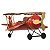 Avião Natalino Vermelho 35cm 1044496 Cromus - Imagem 1