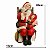 Papai Noel De Resina 20cm Sentado Contando História  1Un - Imagem 3