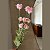 Buque Crisântemo Pompom Cosmo Rosa Flor Artificial 43cm - Imagem 2
