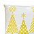 Almofada de Natal Foil  Arvore De Natal Dourada Belchior 43x43cm - Imagem 4