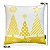 Almofada de Natal Foil  Arvore De Natal Dourada Belchior 43x43cm - Imagem 2