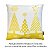 Almofada de Natal Foil  Arvore De Natal Dourada Belchior 43x43cm - Imagem 3