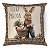 Almofada De Páscoa Rustico Petter Feliz Pascoa  499150 43x43cm - Imagem 1