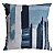 Almofada Velveteen  Azul 803 Basica 43x43cm Belchior - Imagem 1