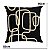 Almofada Luxor Black White 330 Bordado 50x50cm Belchior - Imagem 5