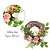 Guirlanda Decorativa Flores Fondant  40x12cm 1015846 Cromus - Imagem 2