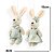 Mini Coelho Pingente Casal Verde  Candy 15cm 1066691 1Un - Imagem 3