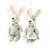 Mini Coelho Pingente Casal Verde  Candy 15cm 1066691 1Un - Imagem 1