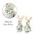 Mini Coelho Pingente Casal Verde  Candy 15cm 1066691 1Un - Imagem 2