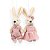 Mini Coelho Pingente Casal Rosa Candy 15cm 1066691 1Un - Imagem 1