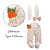 Kit Coelho C/Orelhas e Patas Chiclete P/ Decoração 1067687 Cromus - Imagem 2
