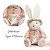 Coelho Da Páscoa Chiclete Menina C/ Chapeu 30cm 1067680 Cromus - Imagem 2