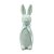 Coelho Da Páscoa Flocado Flocked Laço 1067616 40x13x14cm - Imagem 5