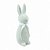 Coelho Da Páscoa Flocado Flocked Laço 1067616 40x13x14cm - Imagem 1